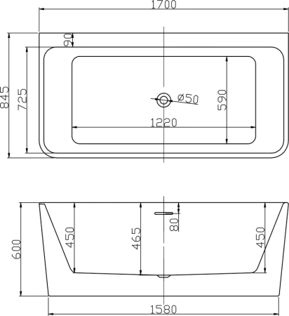 акриловая ванна esbano paris'22 esvapari22