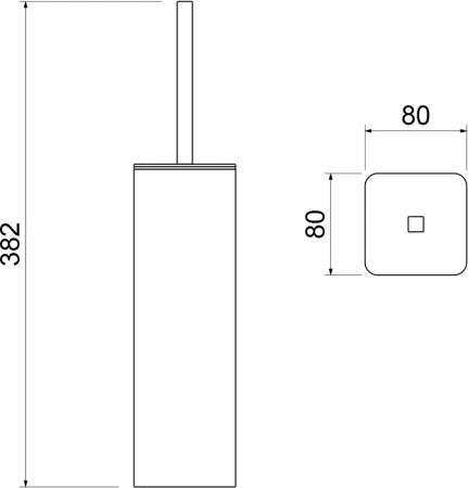 ёршик для унитаза timo torne 43161/00 хром