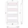 полотенцесушитель водяной 1200x600 черный матовый сунержа модус 31-0250-1260