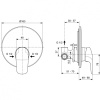 cмеситель для душа ideal standard ceraflex a6757aa
