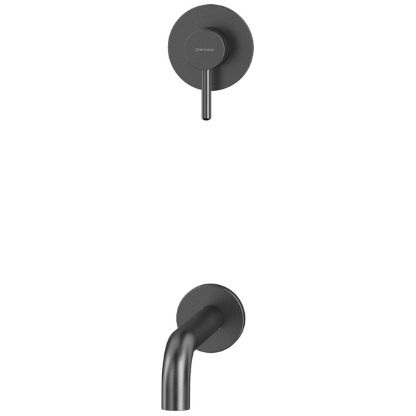 смеситель для ванны whitecross y gunmetal yset03gm оружейная сталь