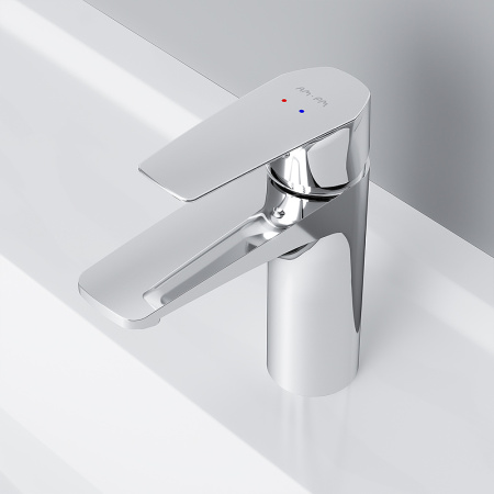 смеситель для раковины am.pm gem f90a82100 с донным клапаном