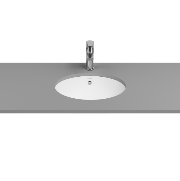 раковина isvea soluzione 10ar77051sv накладная, 52.4x42.2 см, белый