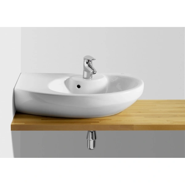 настенная керамическая раковина 68 см roca dama senso 327518000