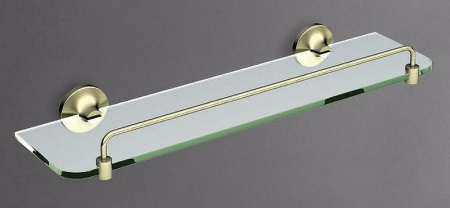 полка стеклянная art&max bohemia am-e-4282, цвет бронза