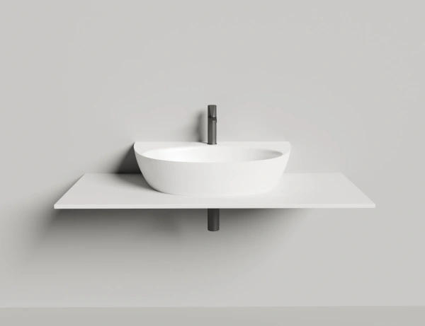 раковина salini alda wall 03 140323m подвесная/накладная, s-stone, 71х45 cм, белый матовый раковина salini alda wall 03 140323m подвесная/накладная, s-stone, 71х45 cм, белый матовый