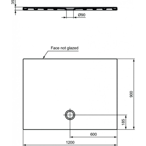 душевой поддон ideal standard strada 120×90 t2577yk euro white