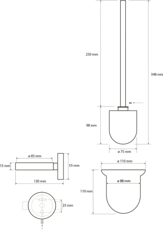 ёршик для унитаза bemeta neo 104113019 хром