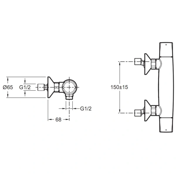 смеситель для душа jacob delafon elevation e18877-cp