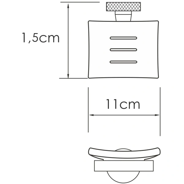 Мыльница WasserKRAFT Mosel K-46629, цвет хром