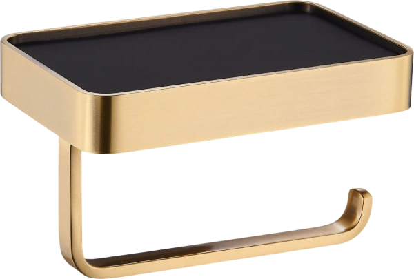 Держатель туалетной бумаги Wonzon & Woghand Roma WW-7236 бронза, с полкой