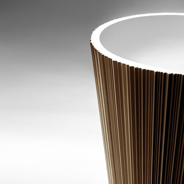 раковина напольная antonio lupi plisse 47 см plisse.corten коричневая/белая