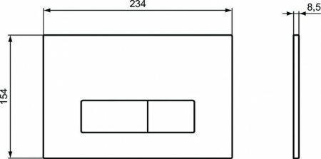 кнопка для инсталляции ideal standard oleas™ p2 r0119jg