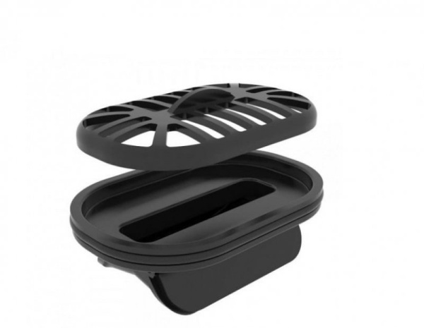 душевой канал 650 мм pestan confluo frameless black glass line 13701204