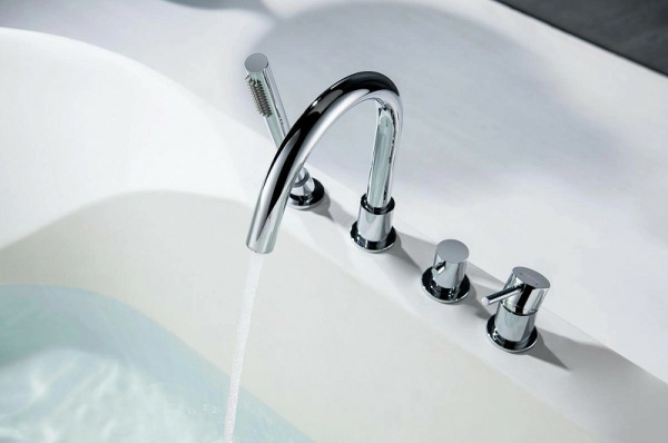 смеситель aquatek европа aq1348cr на борт ванны, хром