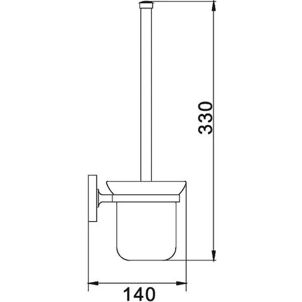 Ершик для унитаза Haiba HB1710 хром