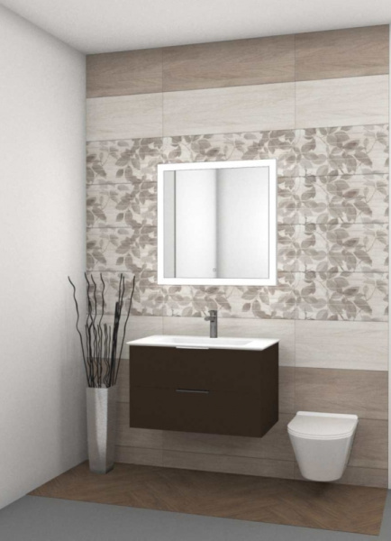 Керамическая плитка Kerama Marazzi Семпионе бежевый структура обрезной 13093R настенная 30x89,5 см