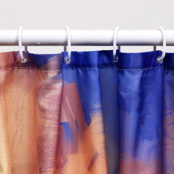 Штора для ванны WasserKRAFT Ammer 180х200 SC-70103 закат, чайки