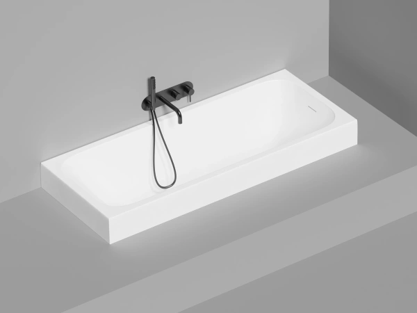 ванна из искусственного камня salini orlando kit 102121m, 170х70 см, из материала solix, глянцевая или матовая белая