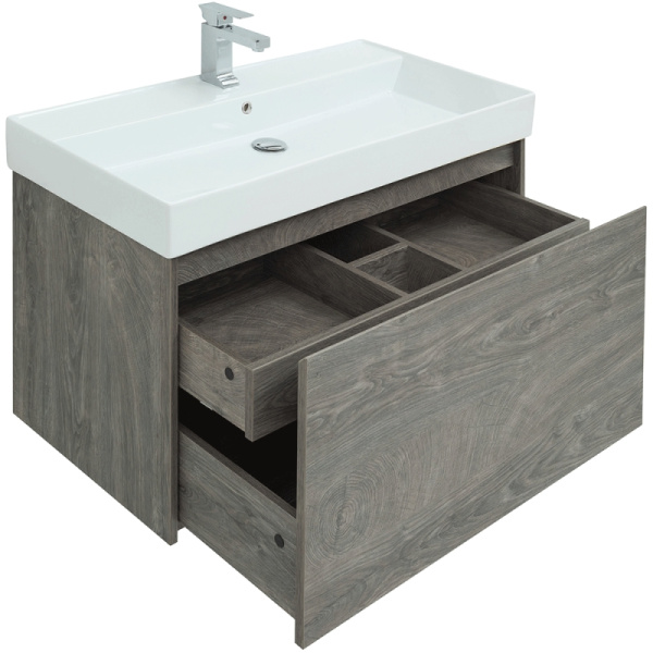 тумба под раковину aquanet nova lite 100 242579 подвесная дуб рошелье