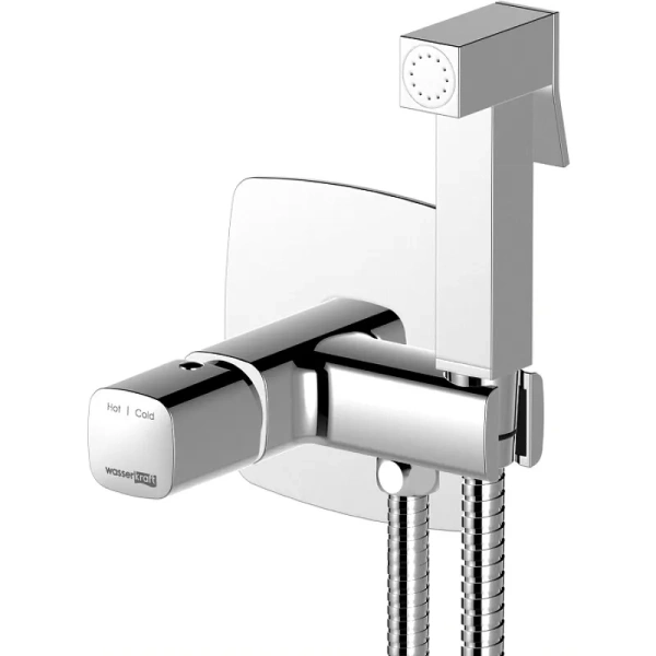 гигиенический душ wasserkraft naab 8638 со смесителем, хром