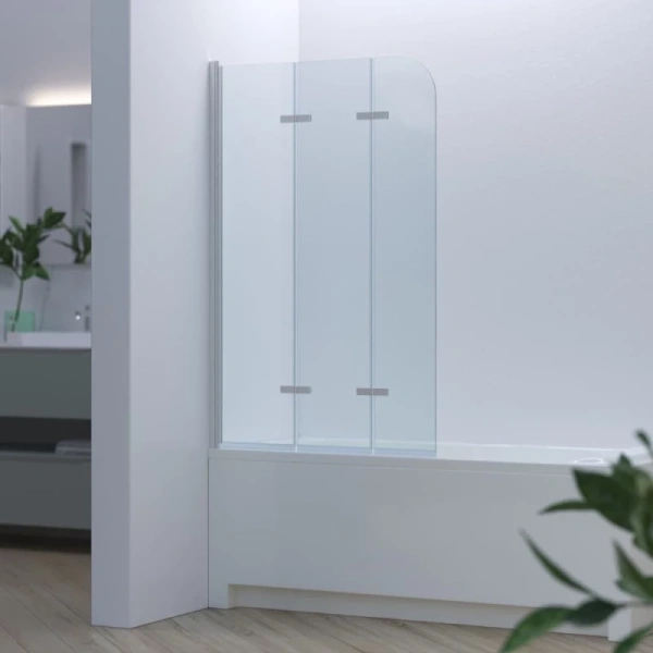 шторка на ванну berges city 2.0 90 062013 профиль хром, стекло прозрачное