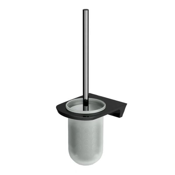 Ёршик для унитаза WasserKRAFT Glan K-5127 черный глянцевый