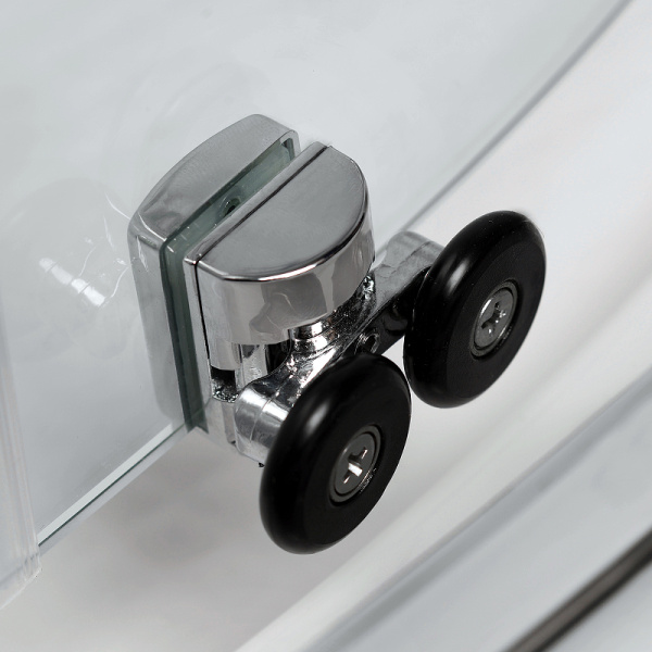 душевой уголок wasserkraft main 90×90 41s01 профиль хром, стекло прозрачное