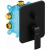 смеситель для душа ravak flat fl 065.20 x070179 черный матовый
