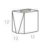 салфетница colombo design adj kleenex badj015-6050 настольная, 12x12хh12 см, эвкалипт|небесный
