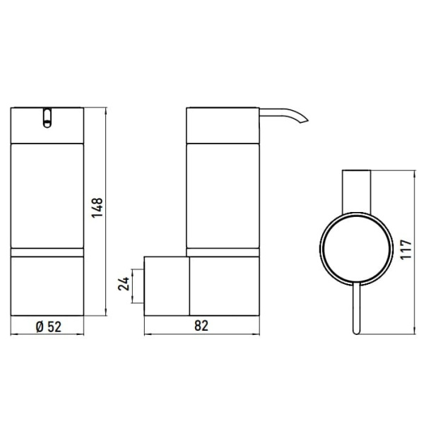 Дозатор для жидкого мыла Emco System2 3521 001 00