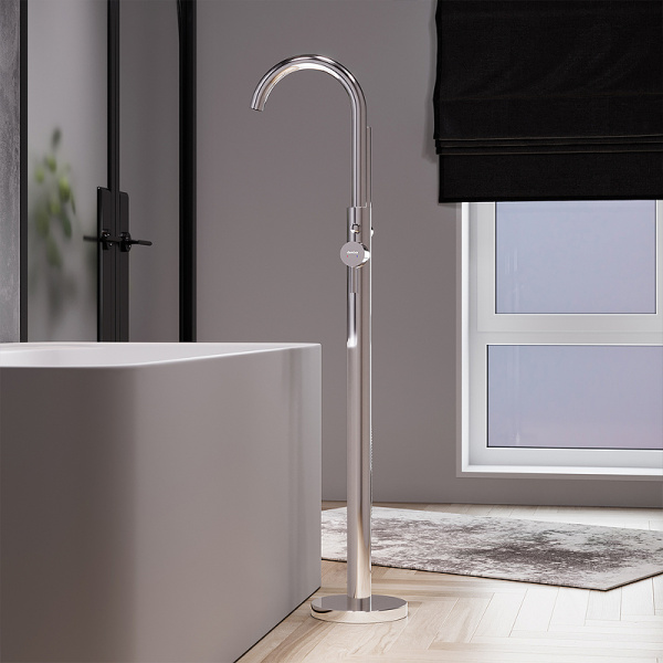 смеситель для ванны damixa scandinavian pure 365000000 хром