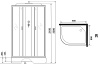 душевая кабина niagara classic 90х80 r ng-33984-14rf с гидромассажем