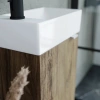 тумба под раковину sancos mini 355х205х500, с распашной дверцей, дуб чарльстон , арт.mn35echl