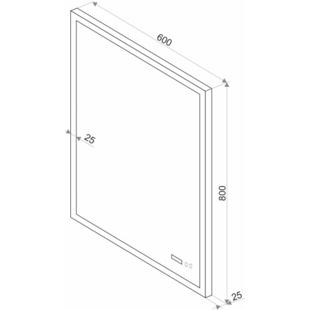 Зеркало 60х80 см Континент Sevilla ZLP115