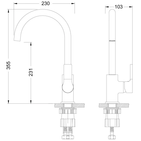 смеситель для кухни lemark aura lm0605c хром