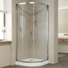 Душевой уголок Vegas Glass ZS 80 08 01 профиль глянцевый хром, стекло прозрачное