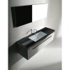 раковина kerasan slim 022501 встраиваемая, 75x34 см, белая