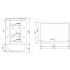 душевой бокс timo standart 170x88 t-1170 с гидромассажем