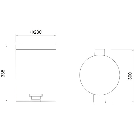 ведро для мусора aquatek aq4992cr хром