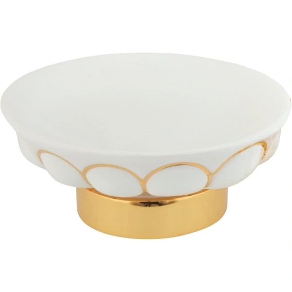 Мыльница Migliore Olivia 17509 цвет белый | золото