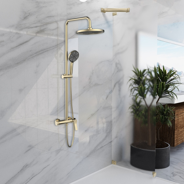 душевая система vincea arco vsfs-4ar1bg брашированное золото