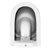 унитаз azario uno az-2380 подвесной, безободковый, с сиденьем микролифт, 48.5x36.5x36.5 см, белый