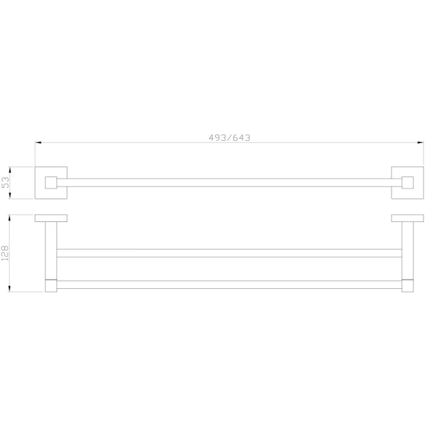 Полотенцедержатель Wonzon & Woghand Polo WW-8911 64,3 см, двойной, хром Полотенцедержатель Wonzon & Woghand Polo WW-8911 64,3 см, двойной, хром