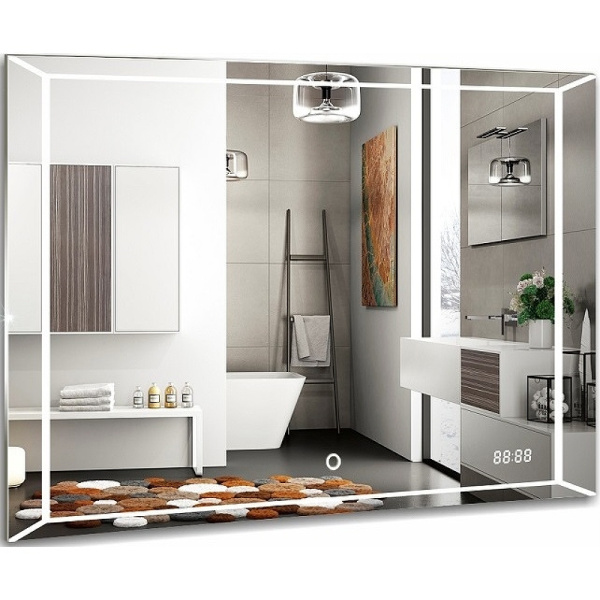 зеркало azario voll 800*600 сенсор выкл+часы