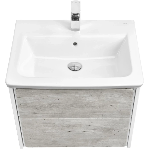 тумба бетон/белый матовый 57,7 см roca ronda zru9303002