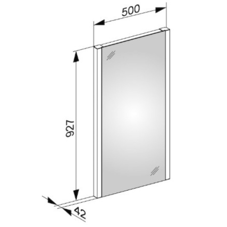 Зеркало с подсветкой 500х900 мм Keuco Royal Reflex NEW 14296 001500