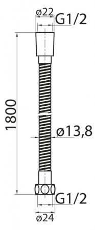 душевой шланг cezares czr-fmdc2-120-03 золото
