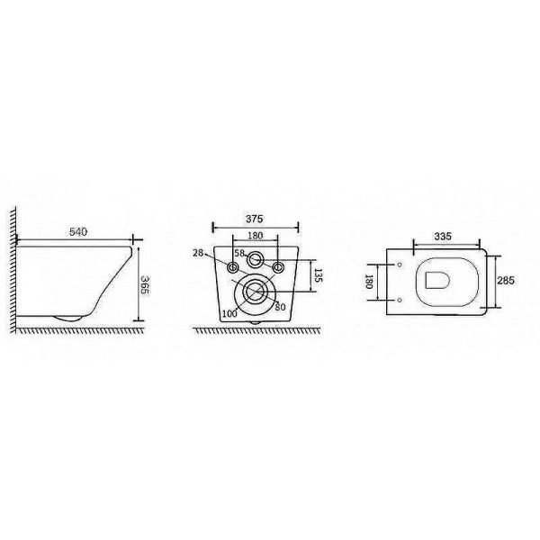 унитаз esbano onix esuponixbm подвесной черный матовый с сиденьем микролифт