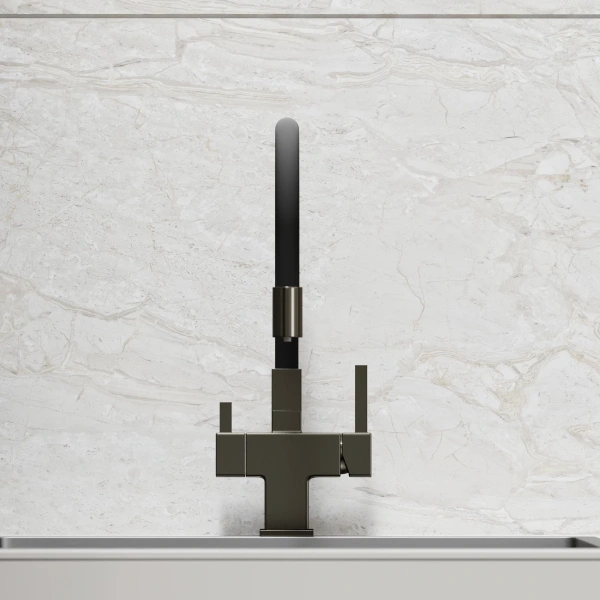 смеситель для кухни sancos arno sc4005gg вороненая сталь черный